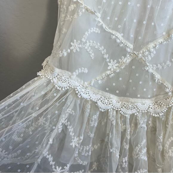 ASOS DESIGN embroidered bardot cupped mini dress - Picture 6 of 6